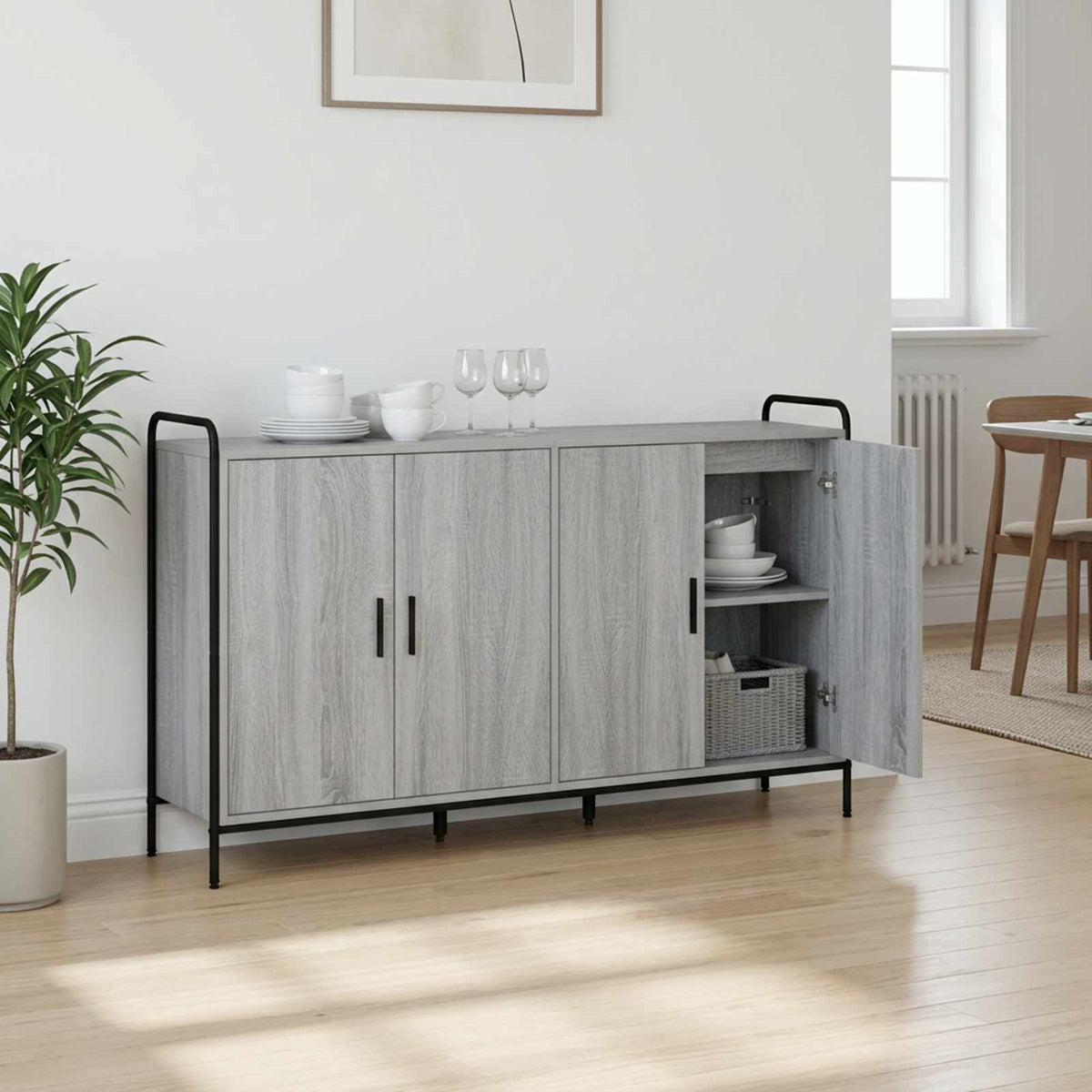 Kabalas Pilka Sonoma 97 x 33 x 81 cm Apdirbta mediena