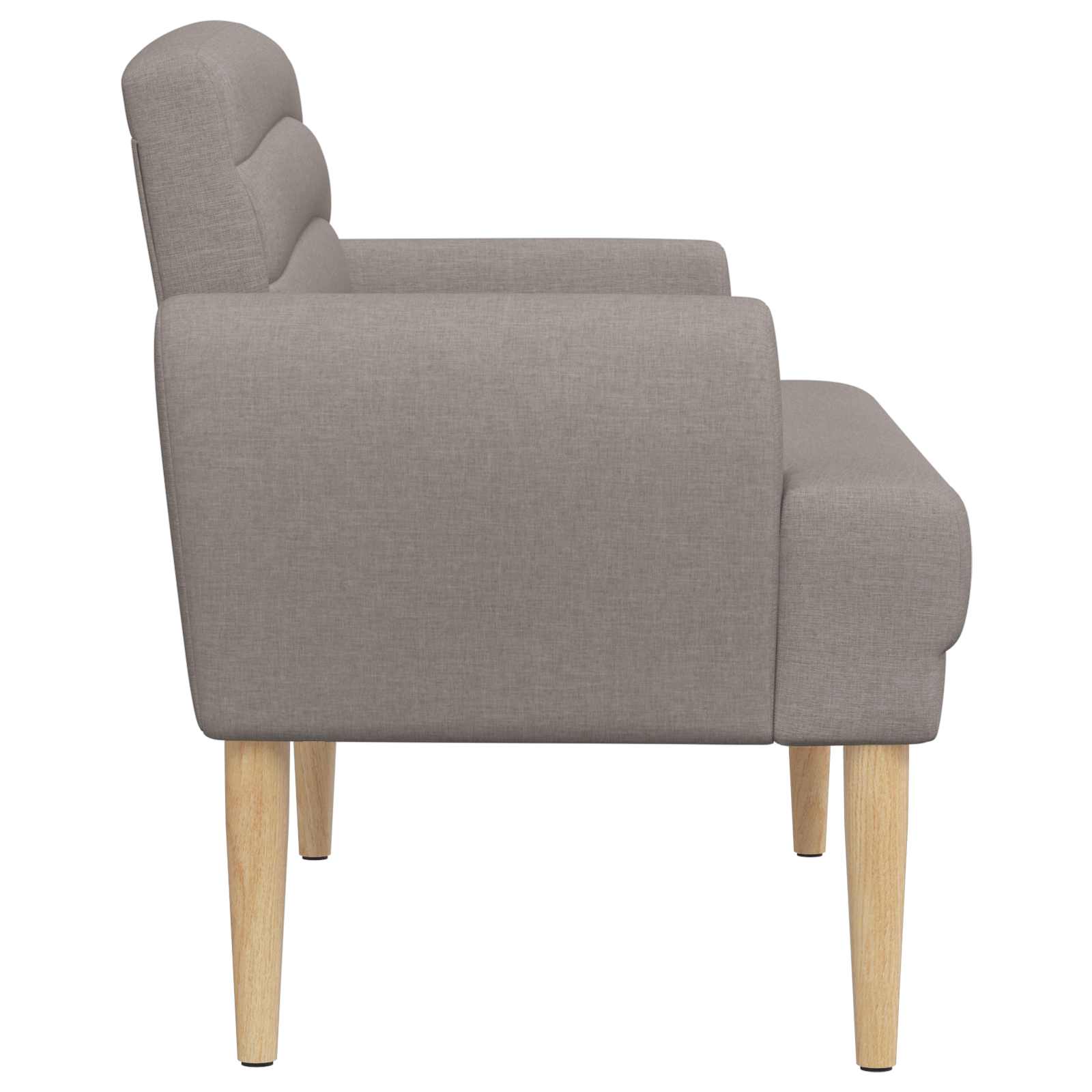 Minkštas kampas su mygtukų apmušalais Taupe 116 x 67 x 80 cm