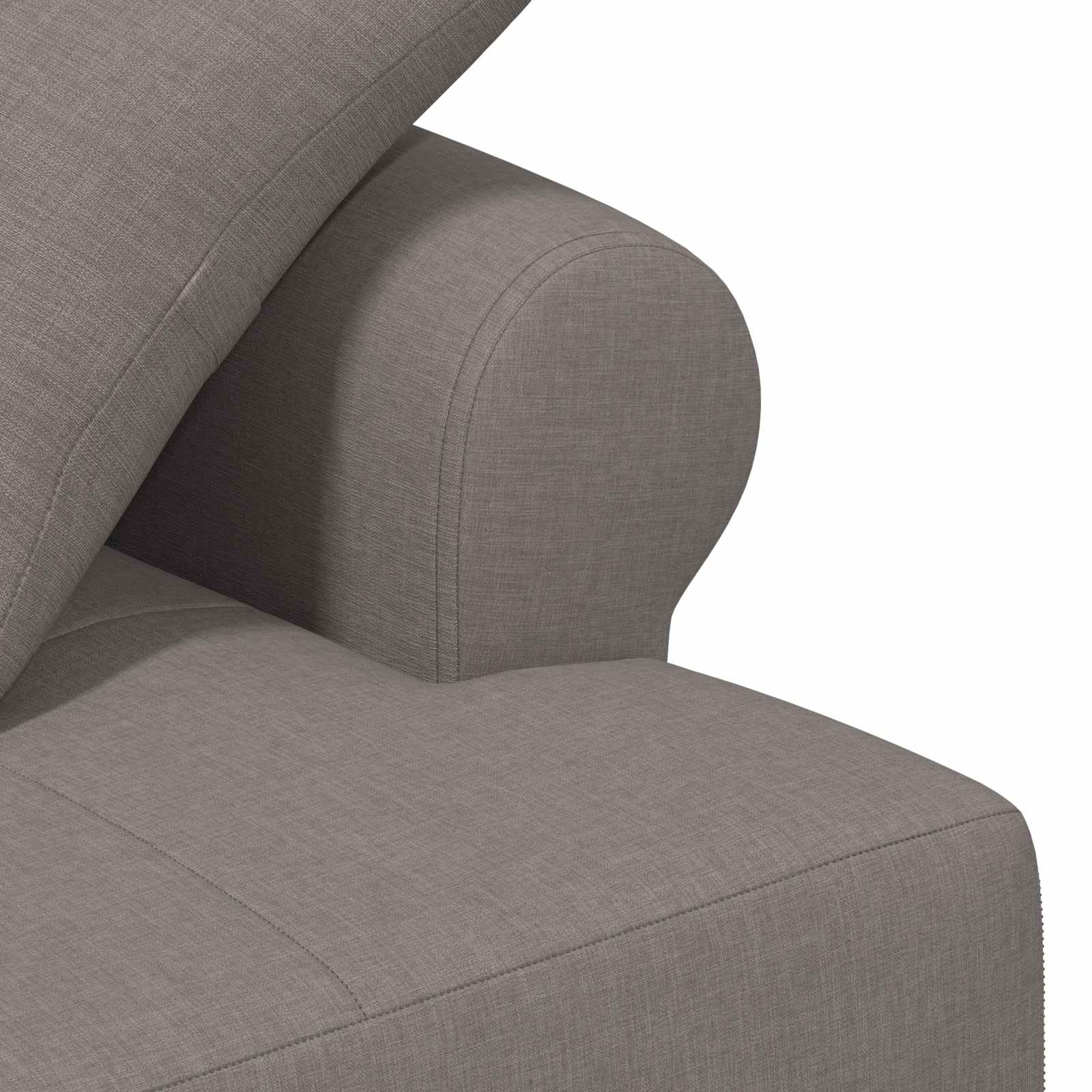 Minkštas kampas su mygtukų apmušalais Taupe 120 x 65 x 79 cm