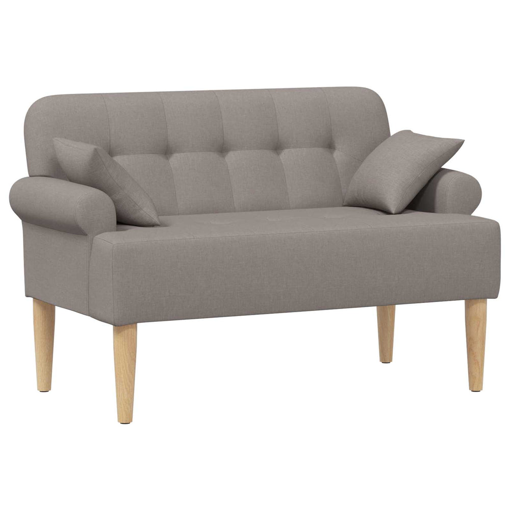 Minkštas kampas su mygtukų apmušalais Taupe 120 x 65 x 79 cm