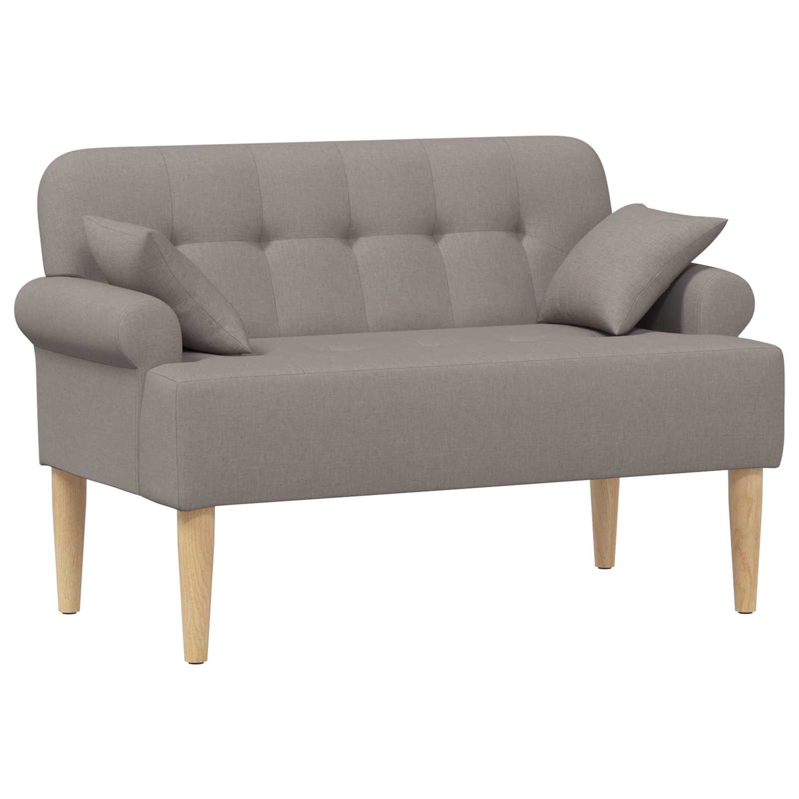 Minkštas kampas su mygtukų apmušalais Taupe 120 x 65 x 79 cm