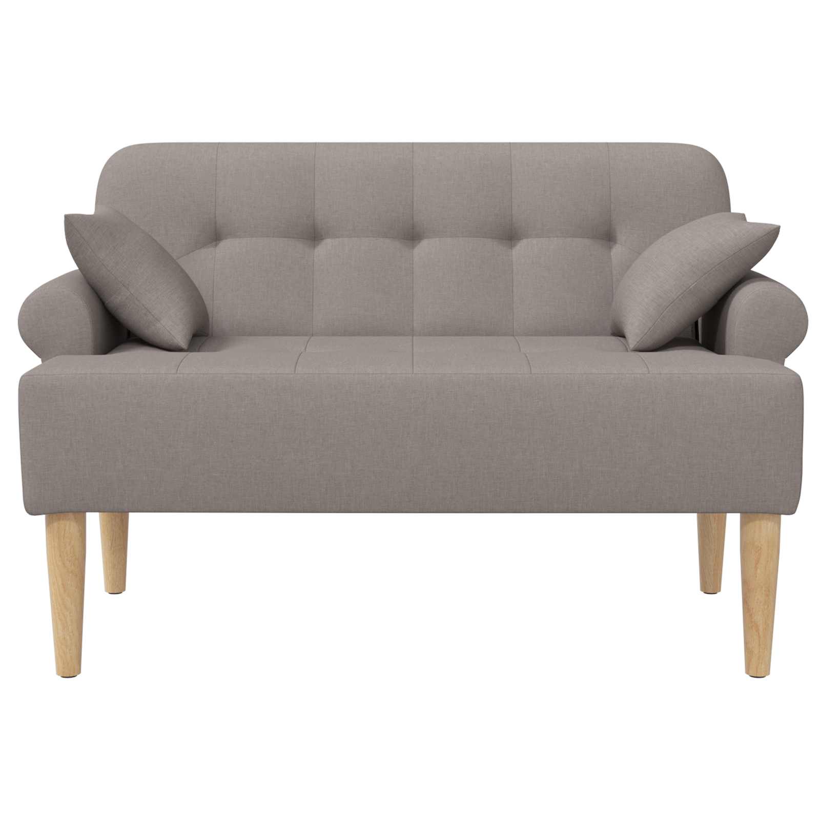 Minkštas kampas su mygtukų apmušalais Taupe 120 x 65 x 79 cm