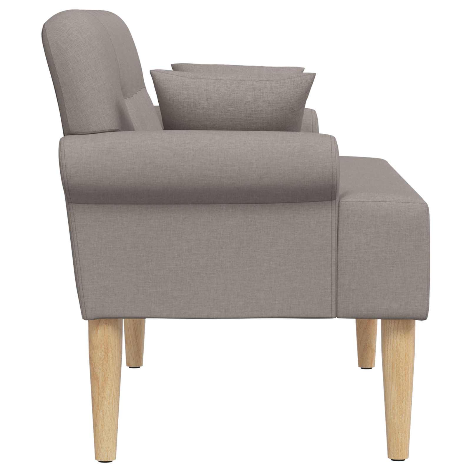 Minkštas kampas su mygtukų apmušalais Taupe 120 x 65 x 79 cm