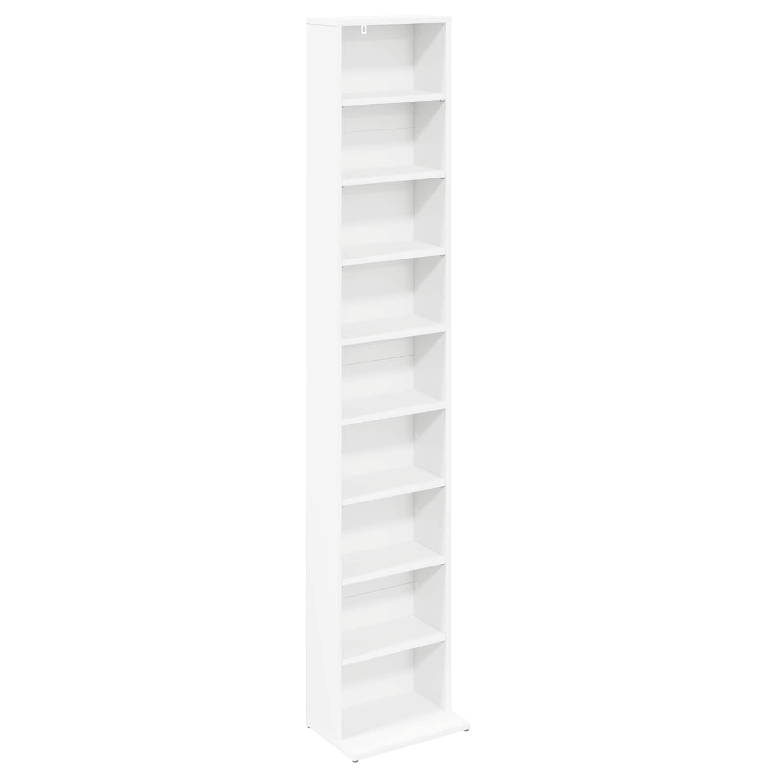 CD spinta 2 vnt. Balta 33 x 23,5 x 175 cm Apdirbta mediena