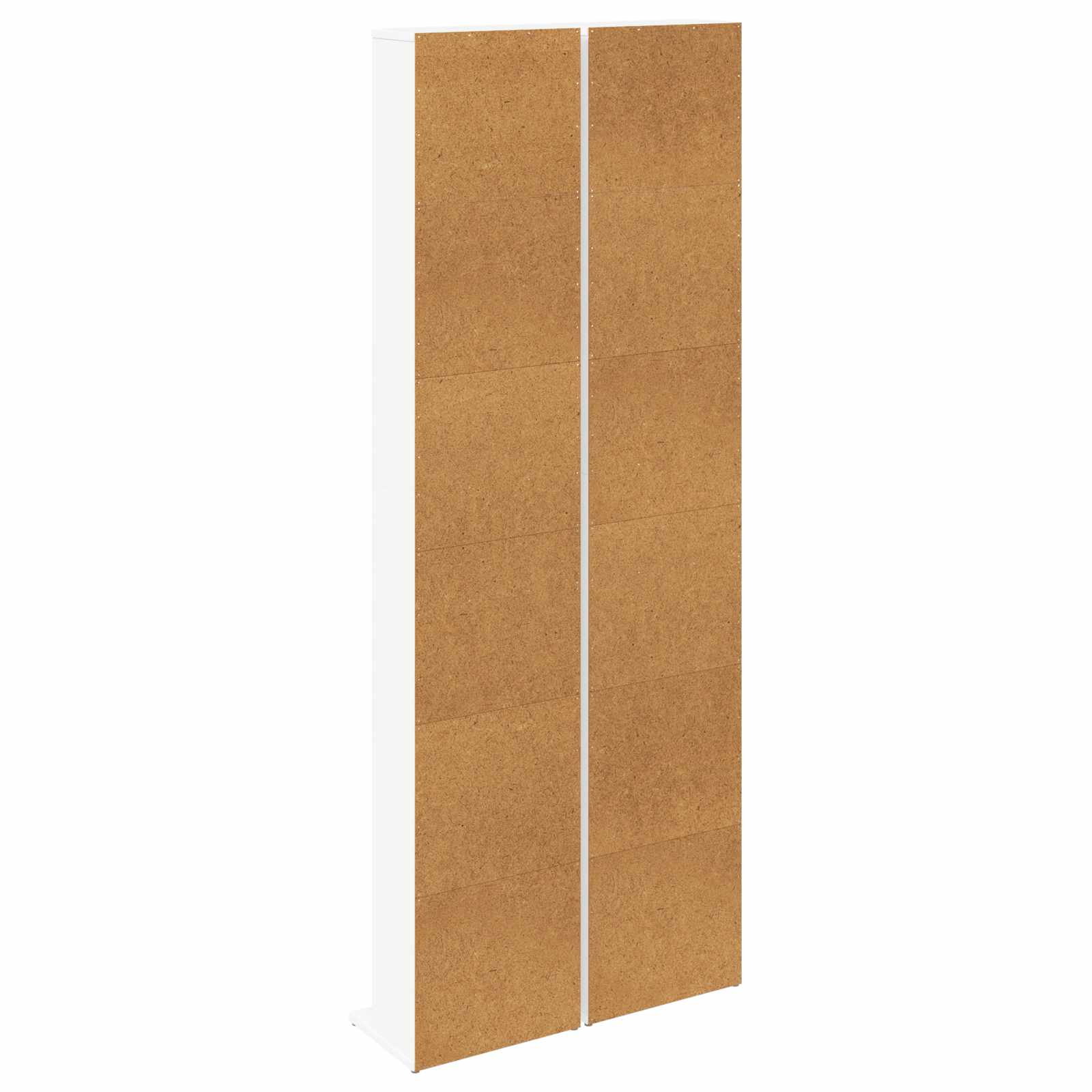 CD spinta 2 vnt. Balta 33 x 23,5 x 175 cm Apdirbta mediena