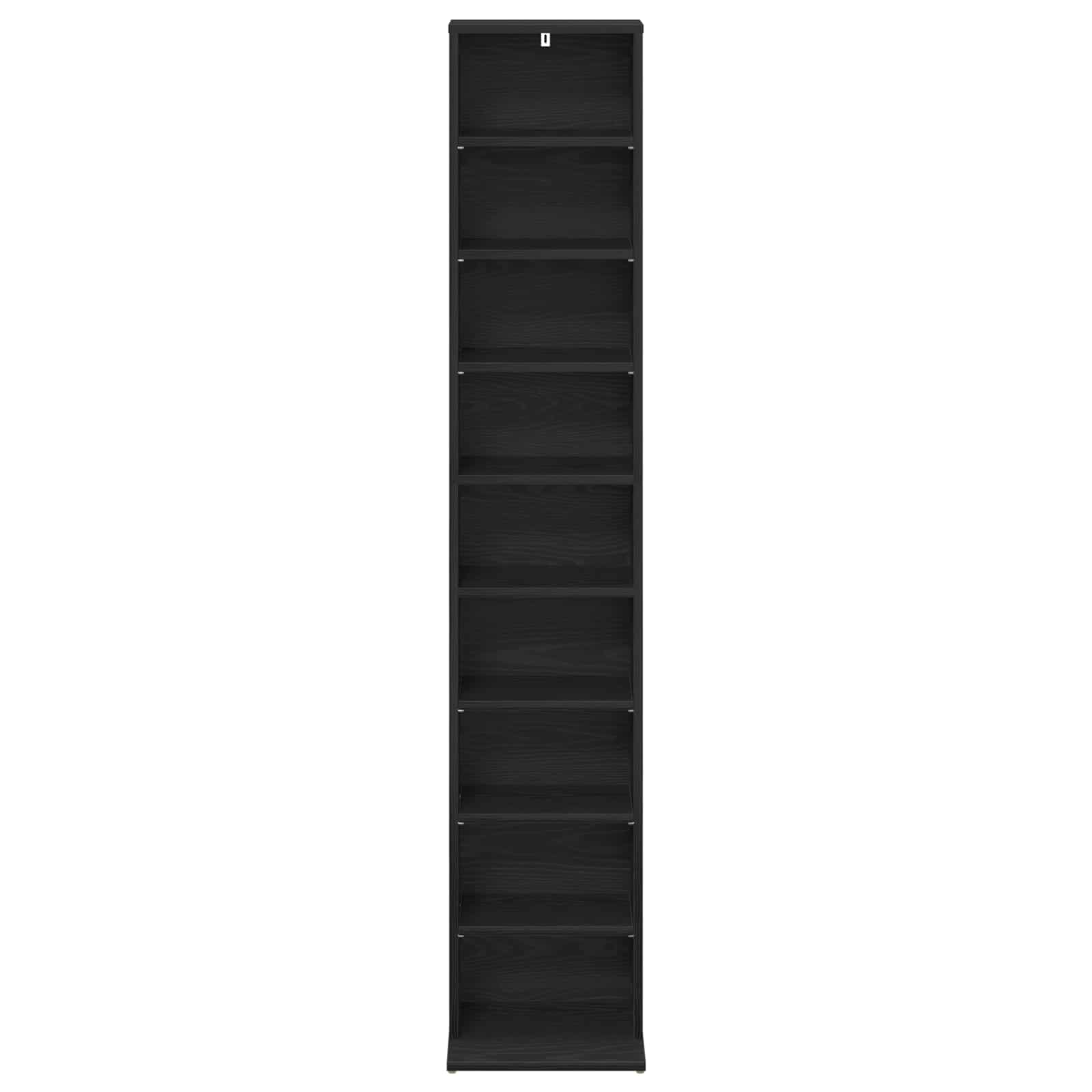 CD spinta Juodojo ąžuolo 33 x 23,5 x 175 cm Apdirbta mediena