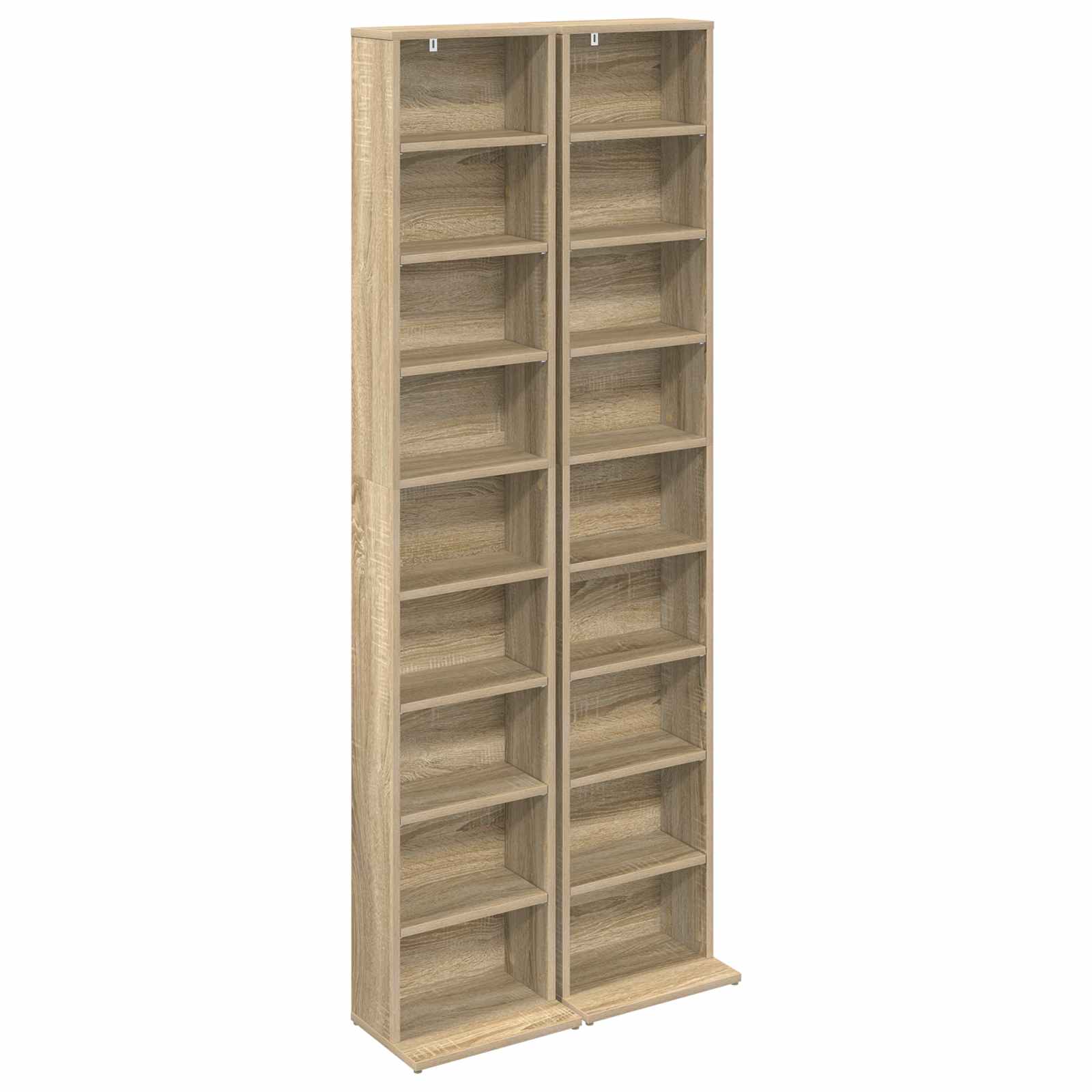 CD spinta 2 vnt. Sonoma ąžuolas 33 x 23,5 x 175 cm
