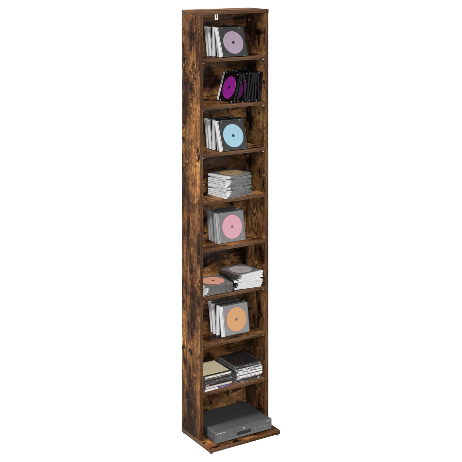 CD spinta Dūminio ąžuolo 33 x 23,5 x 175 cm Apdirbta mediena