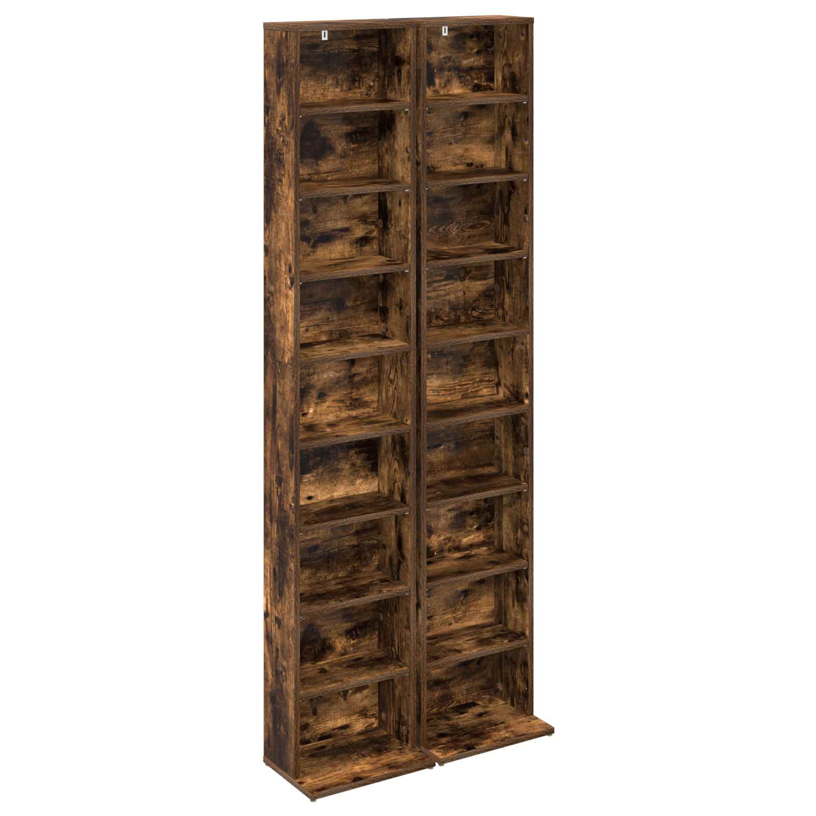CD spinta 2 vnt. Dūminio ąžuolo 33 x 23,5 x 175 cm