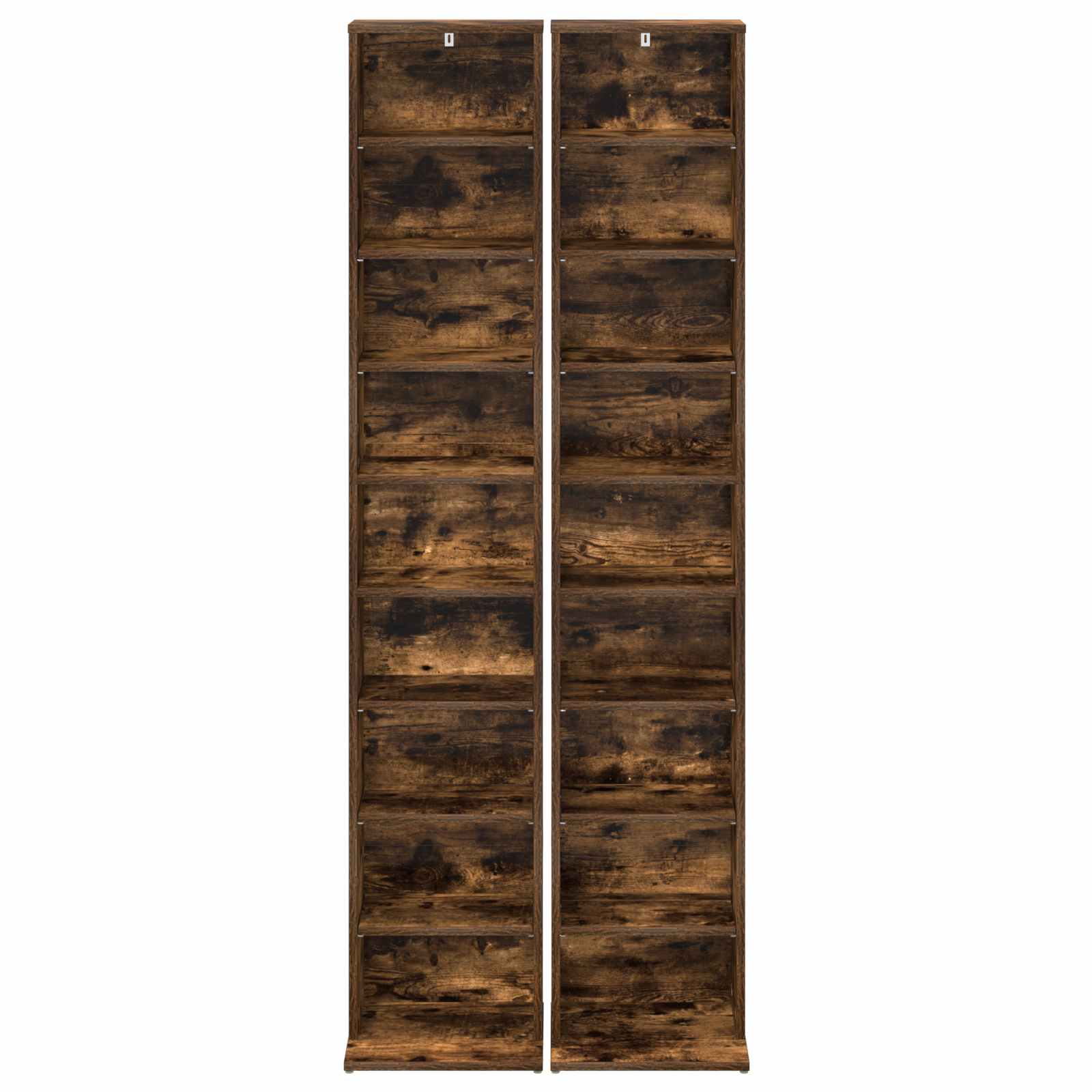 CD spinta 2 vnt. Dūminio ąžuolo 33 x 23,5 x 175 cm
