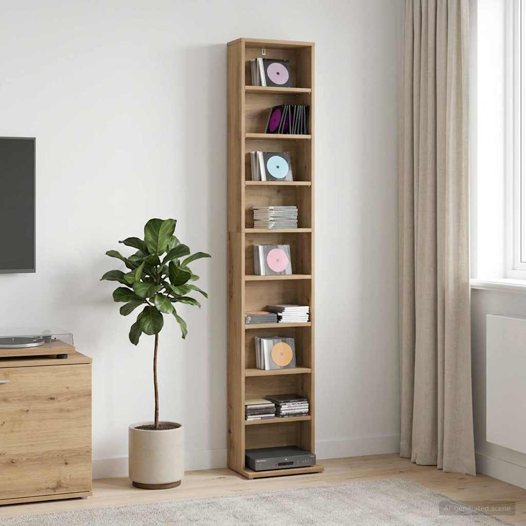 CD spinta Artisano ąžuolo 33 x 23,5 x 175 cm Apdirbta mediena