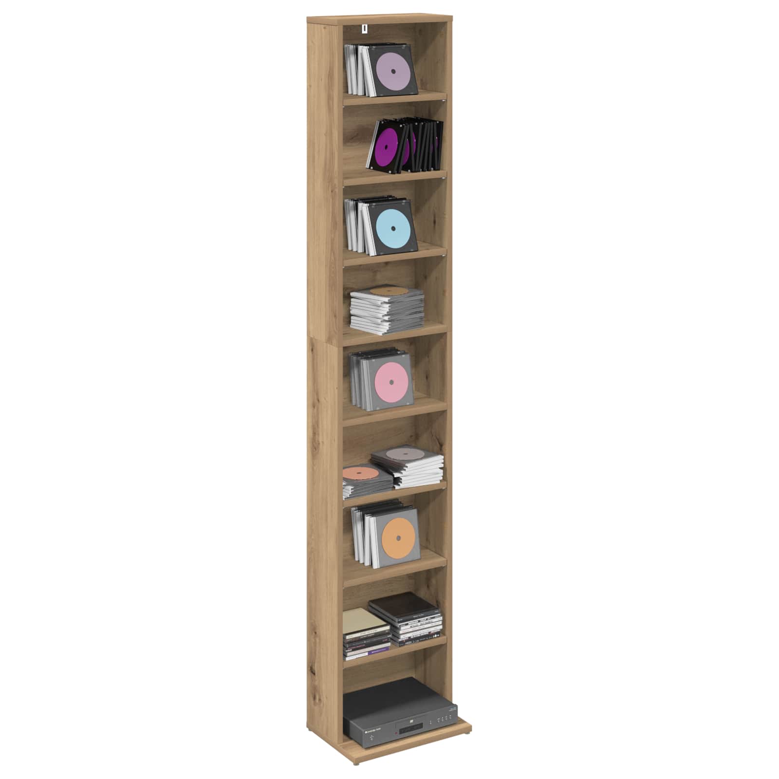 CD spinta Artisano ąžuolo 33 x 23,5 x 175 cm Apdirbta mediena
