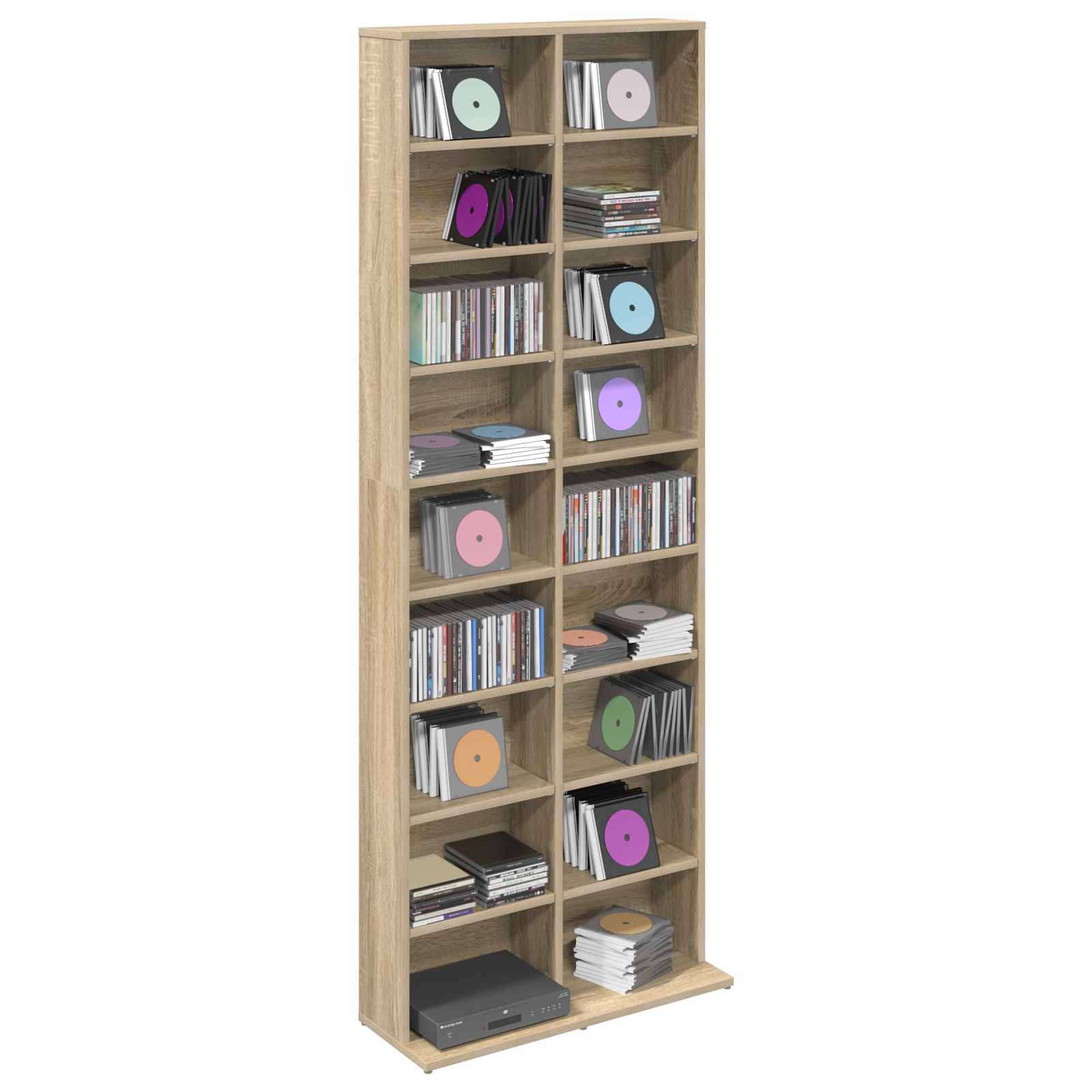 CD spinta Sonoma ąžuolas 65 x 23,5 x 175 cm Apdirbta mediena