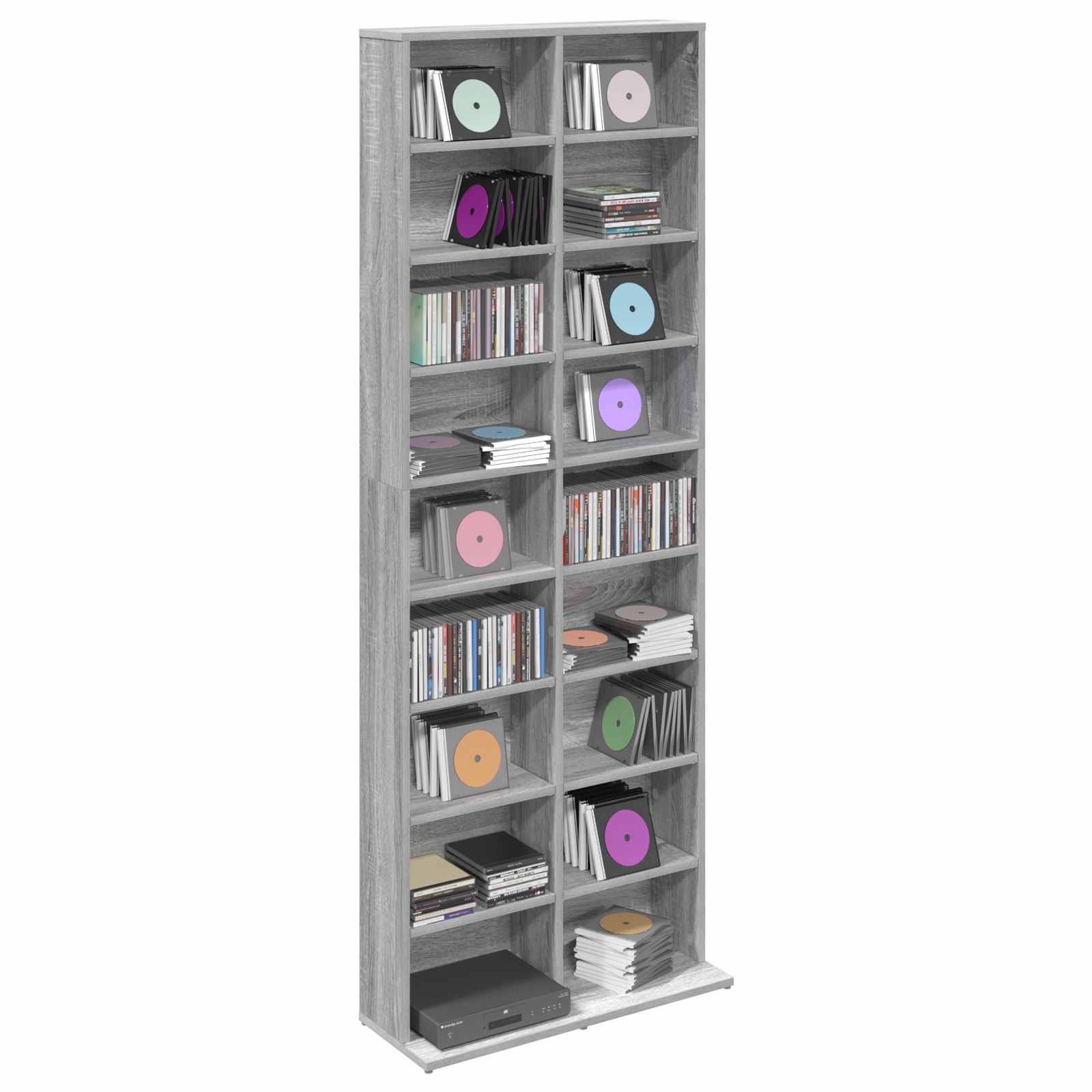 CD spinta Pilka Sonoma 65 x 23,5 x 175 cm Apdirbta mediena