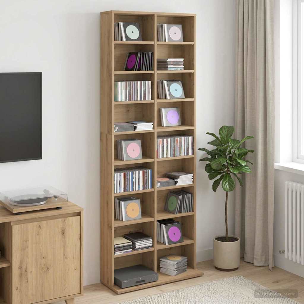 CD spinta Artisano ąžuolo 65 x 23,5 x 175 cm Apdirbta mediena