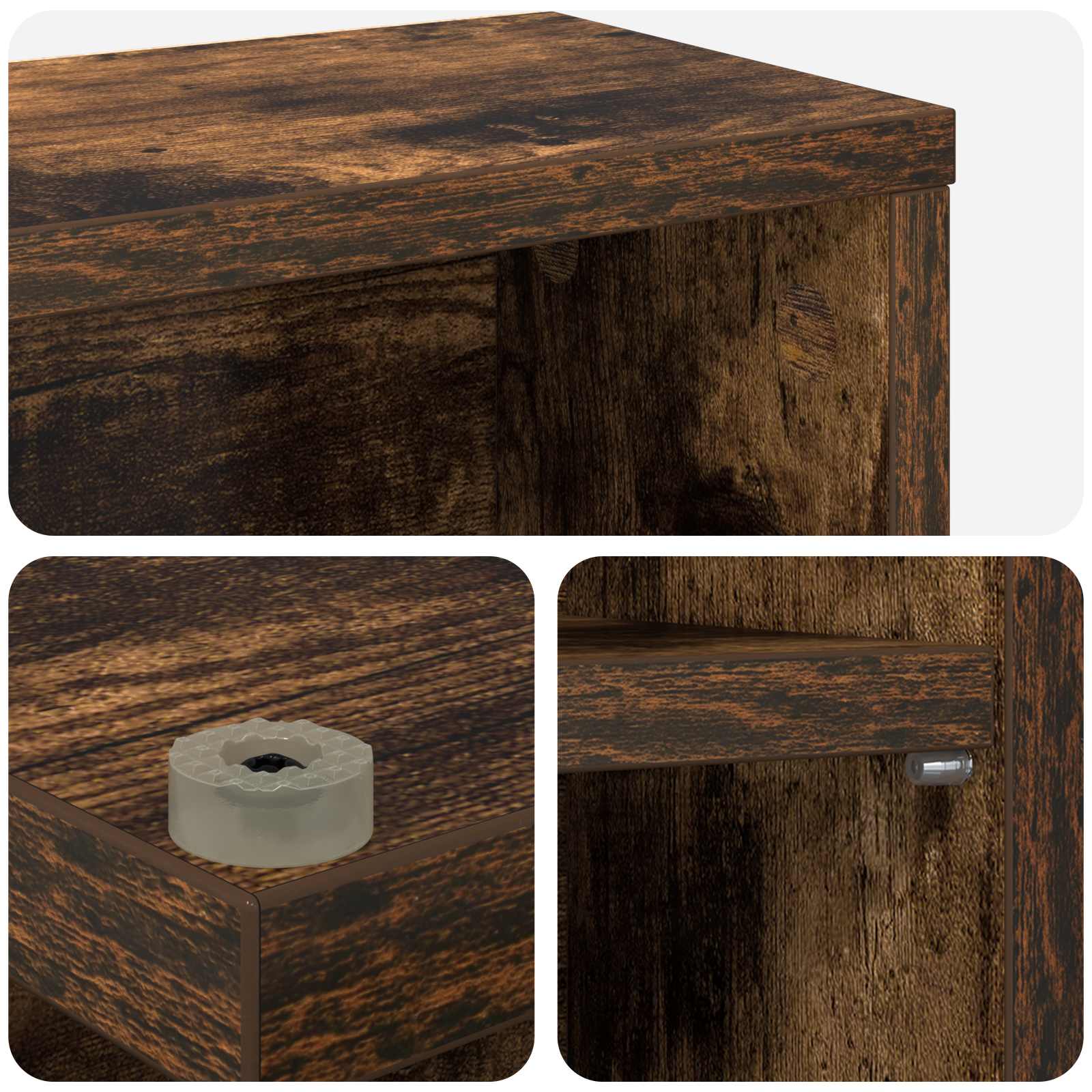 CD spinta Dūminio ąžuolo 96 x 23,5 x 97,5 cm Apdirbta mediena