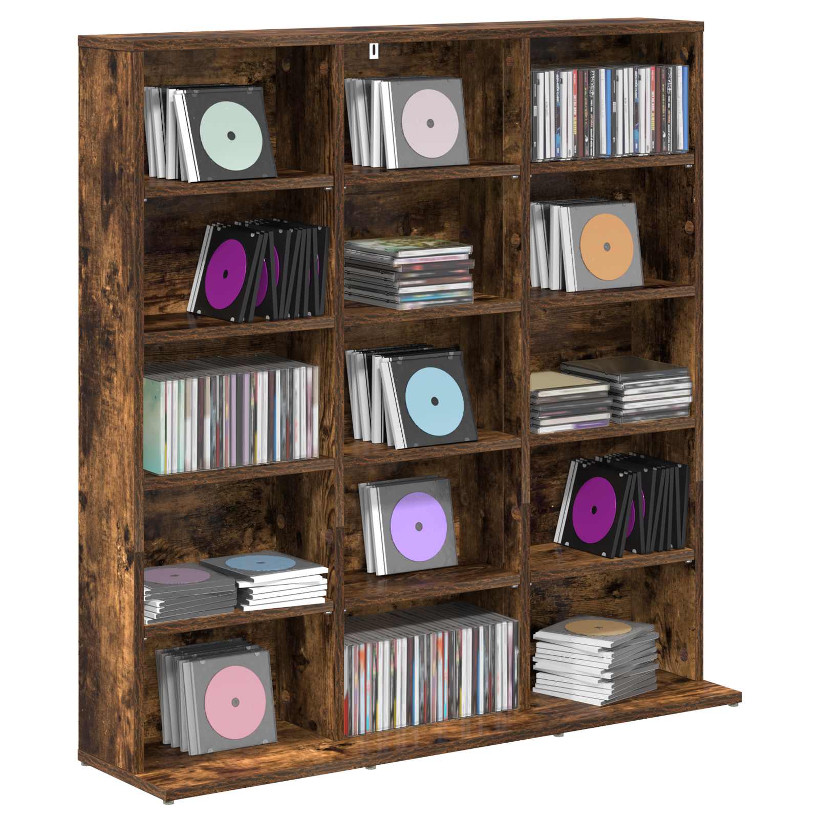 CD spinta Dūminio ąžuolo 96 x 23,5 x 97,5 cm Apdirbta mediena