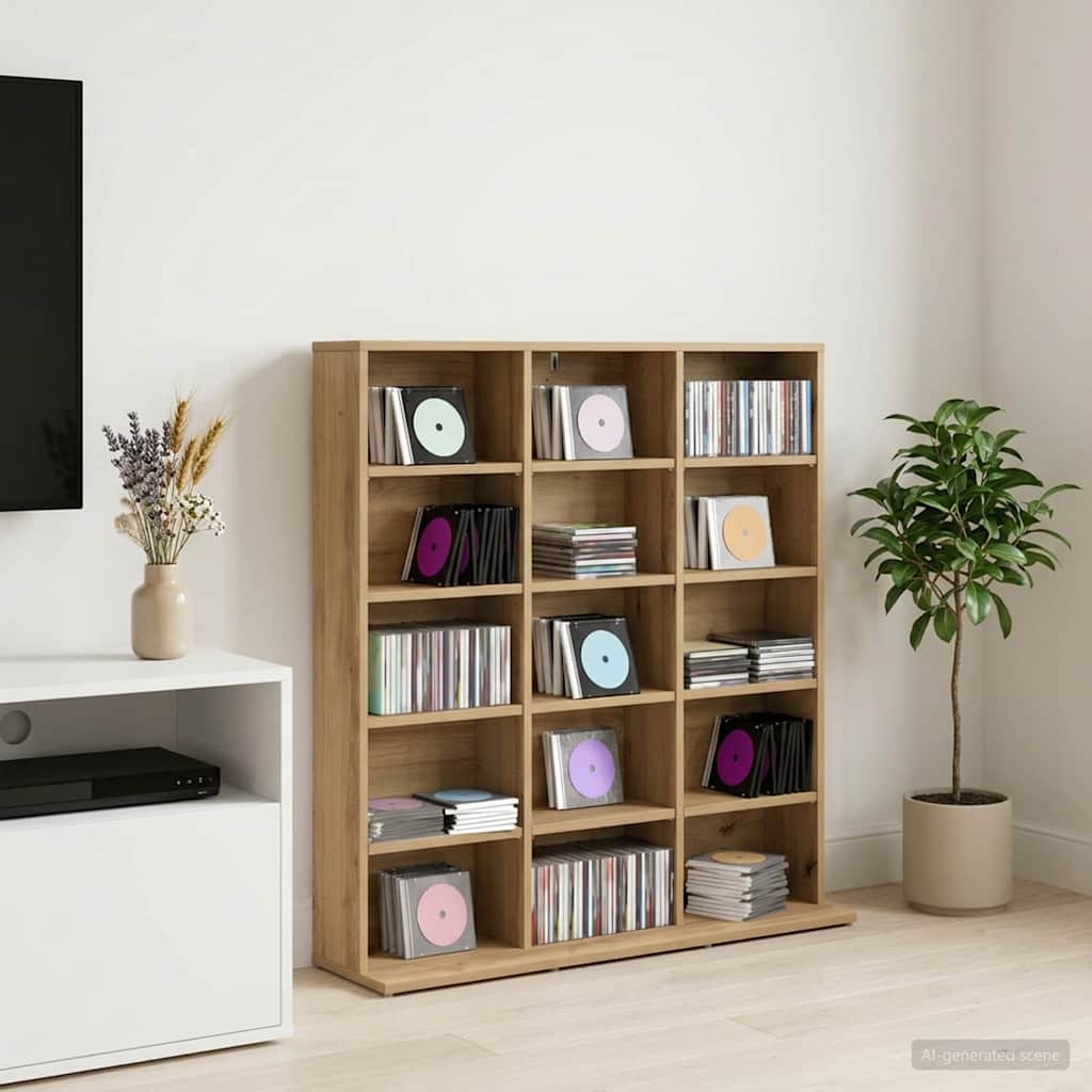 CD spinta Artisano ąžuolo 96 x 23,5 x 97,5 cm Apdirbta mediena