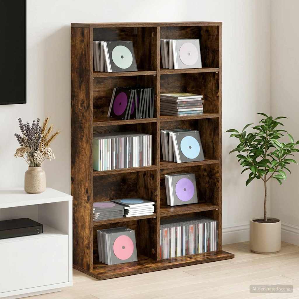 CD spinta Dūminio ąžuolo 65 x 23,5 x 97,5 cm Apdirbta mediena