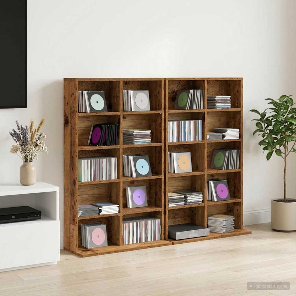 CD spinta 2 vnt. Sendintos medienos 65 x 23,5 x 97,5 cm
