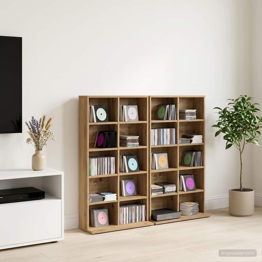 CD spinta 2 vnt. Artisano ąžuolo 65 x 23,5 x 97,5 cm