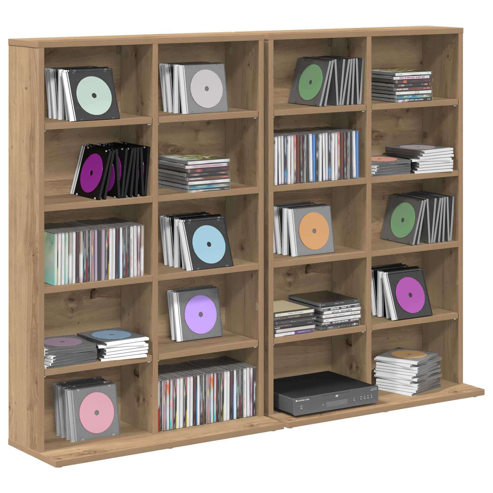 CD spinta 2 vnt. Artisano ąžuolo 65 x 23,5 x 97,5 cm