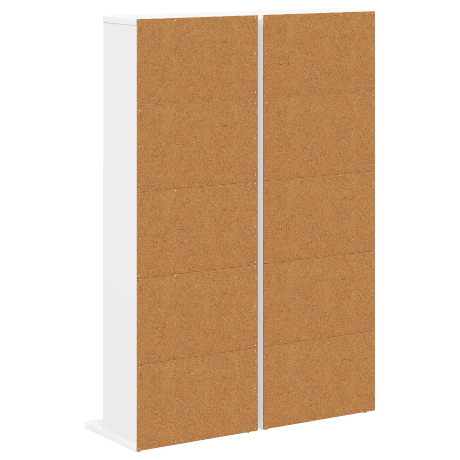 CD spinta 2 vnt. Balta 33 x 23,5 x 97,5 cm Apdirbta mediena
