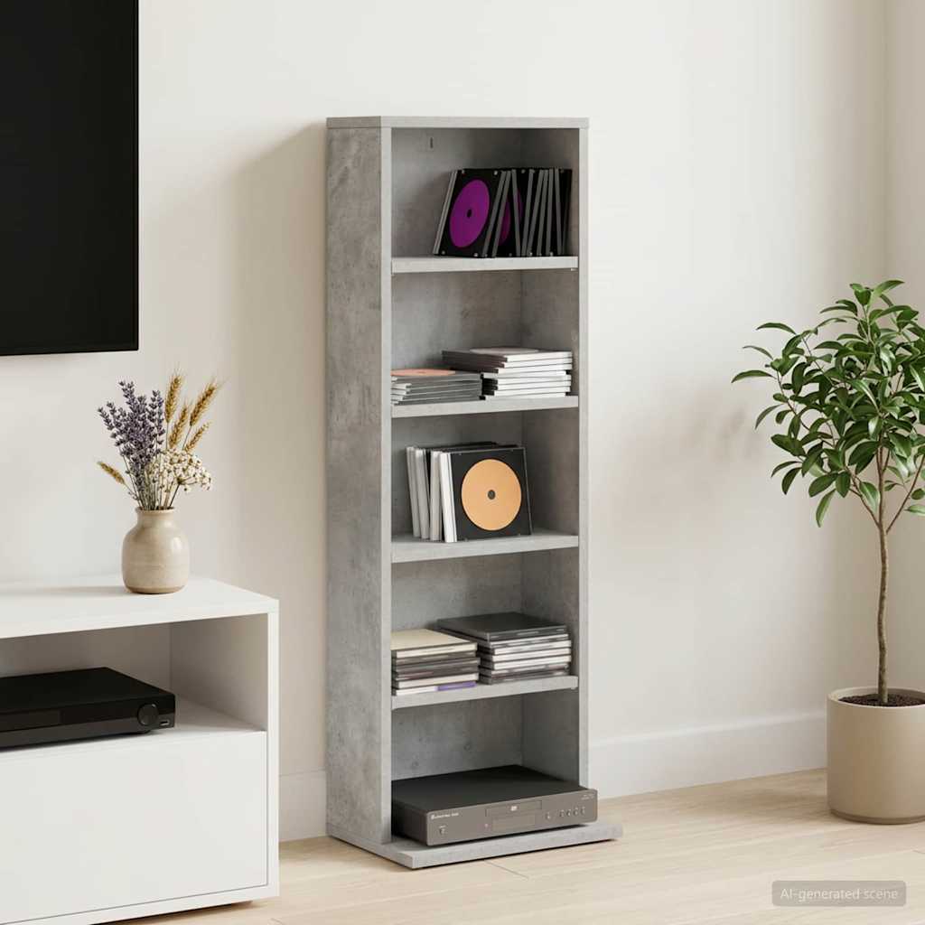 CD spinta Betono pilka 33 x 23,5 x 97,5 cm Apdirbta mediena