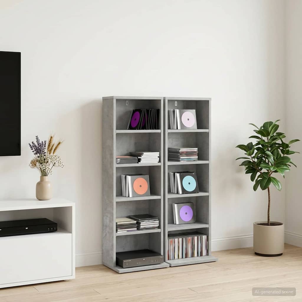 CD spinta 2 vnt. Betono pilka 33 x 23,5 x 97,5 cm
