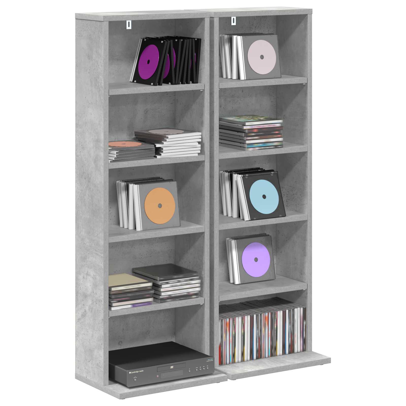 CD spinta 2 vnt. Betono pilka 33 x 23,5 x 97,5 cm