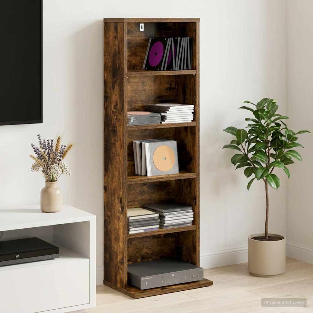 CD spinta Dūminio ąžuolo 33 x 23,5 x 97,5 cm Apdirbta mediena