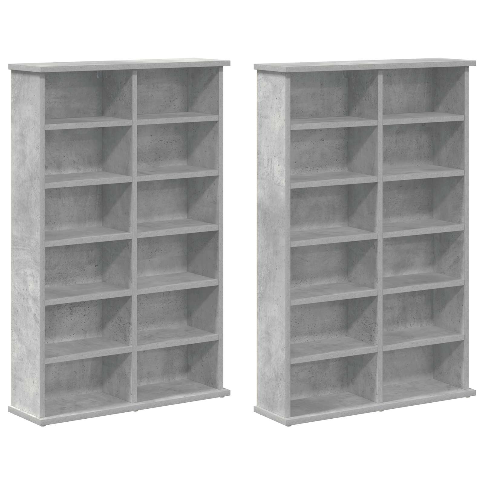 CD spinta 2 vnt. Betono pilka 60 x 17 x 92 cm Apdirbta mediena