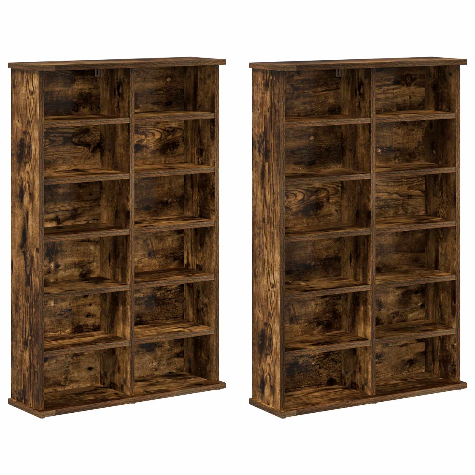 CD spinta 2 vnt. Dūminio ąžuolo 60 x 17 x 92 cm