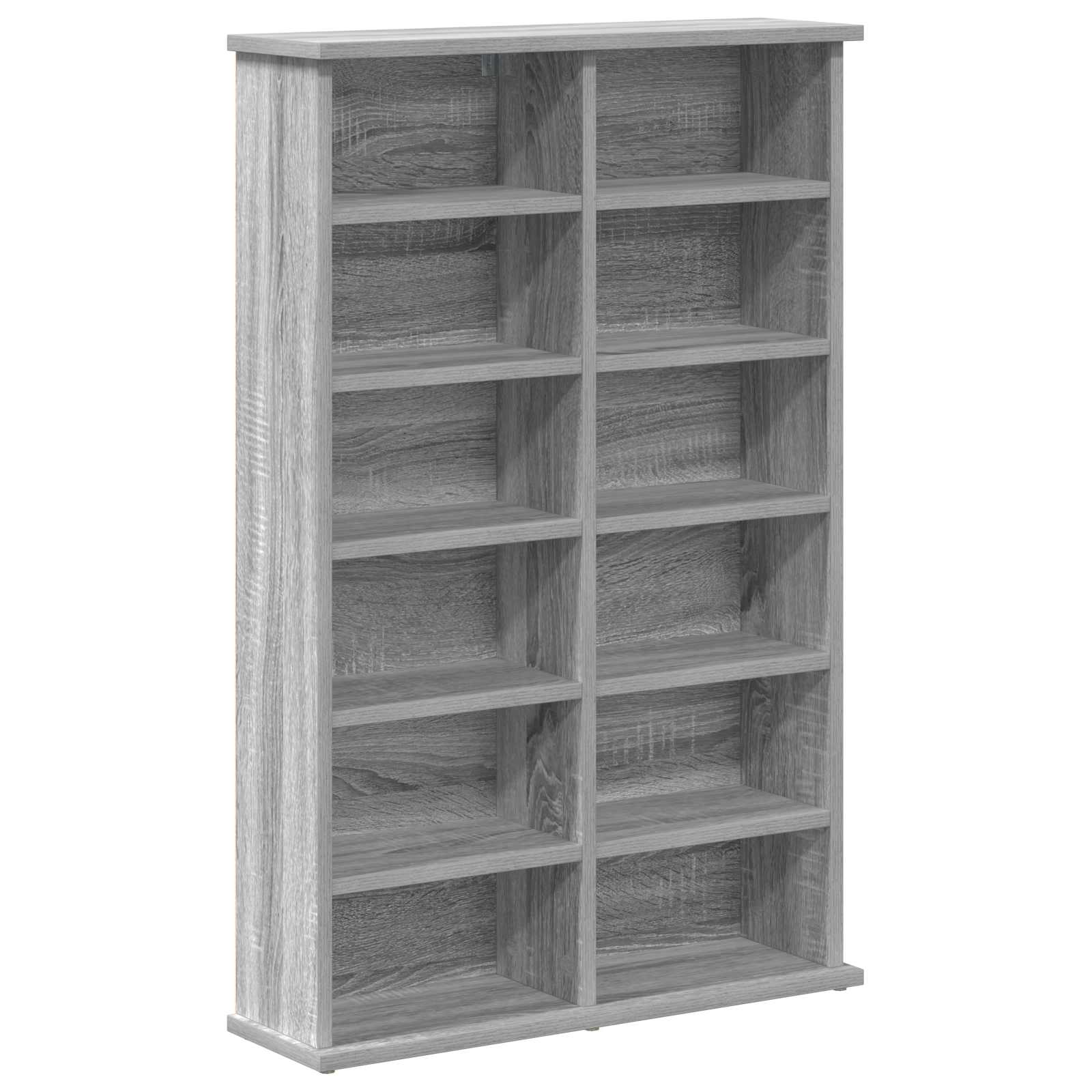CD spinta 2 vnt. Pilka Sonoma 60 x 17 x 92 cm Apdirbta mediena