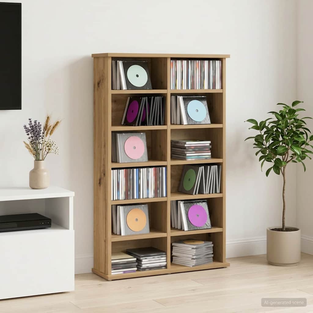 CD spinta Artisano ąžuolo 60 x 17 x 92 cm Apdirbta mediena