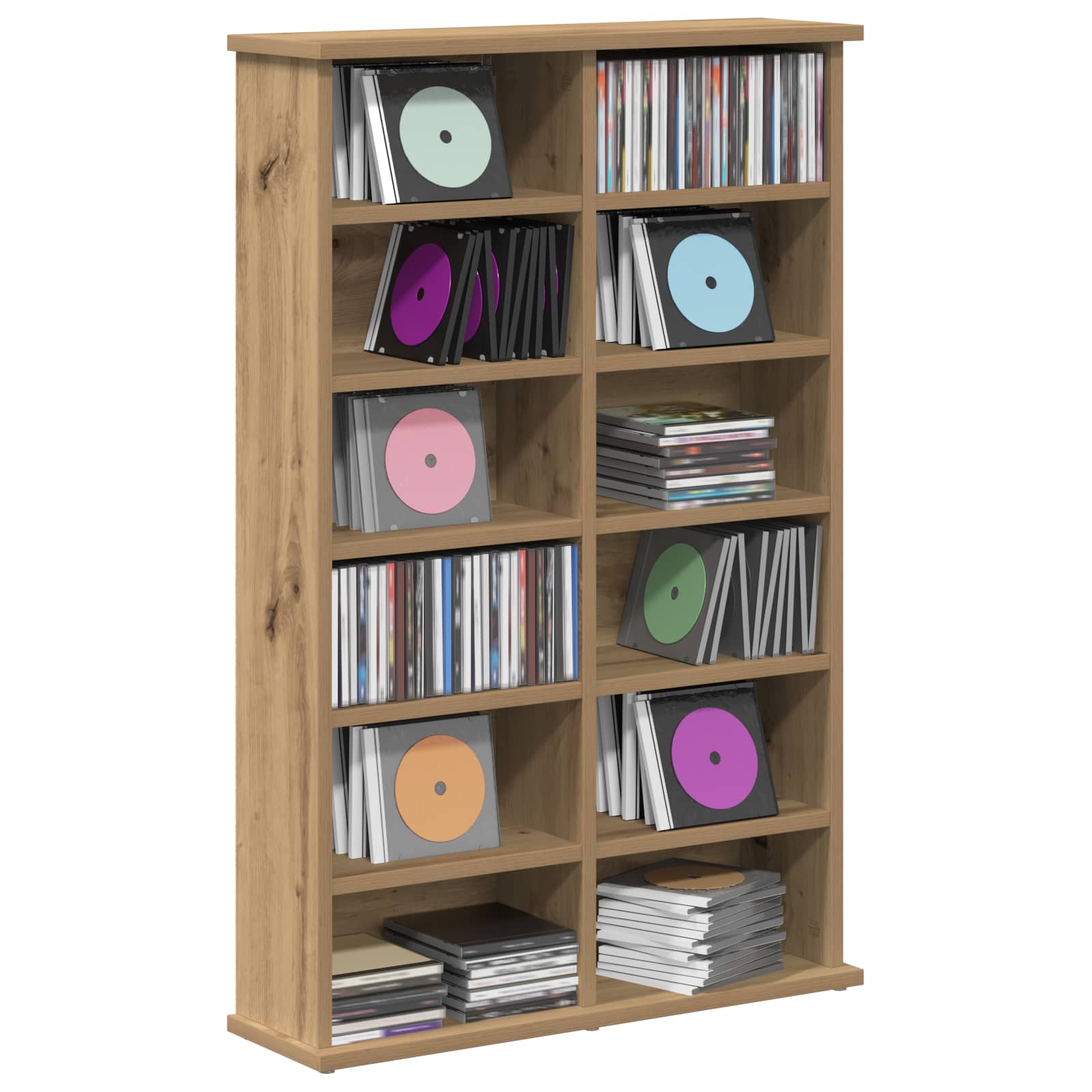 CD spinta Artisano ąžuolo 60 x 17 x 92 cm Apdirbta mediena