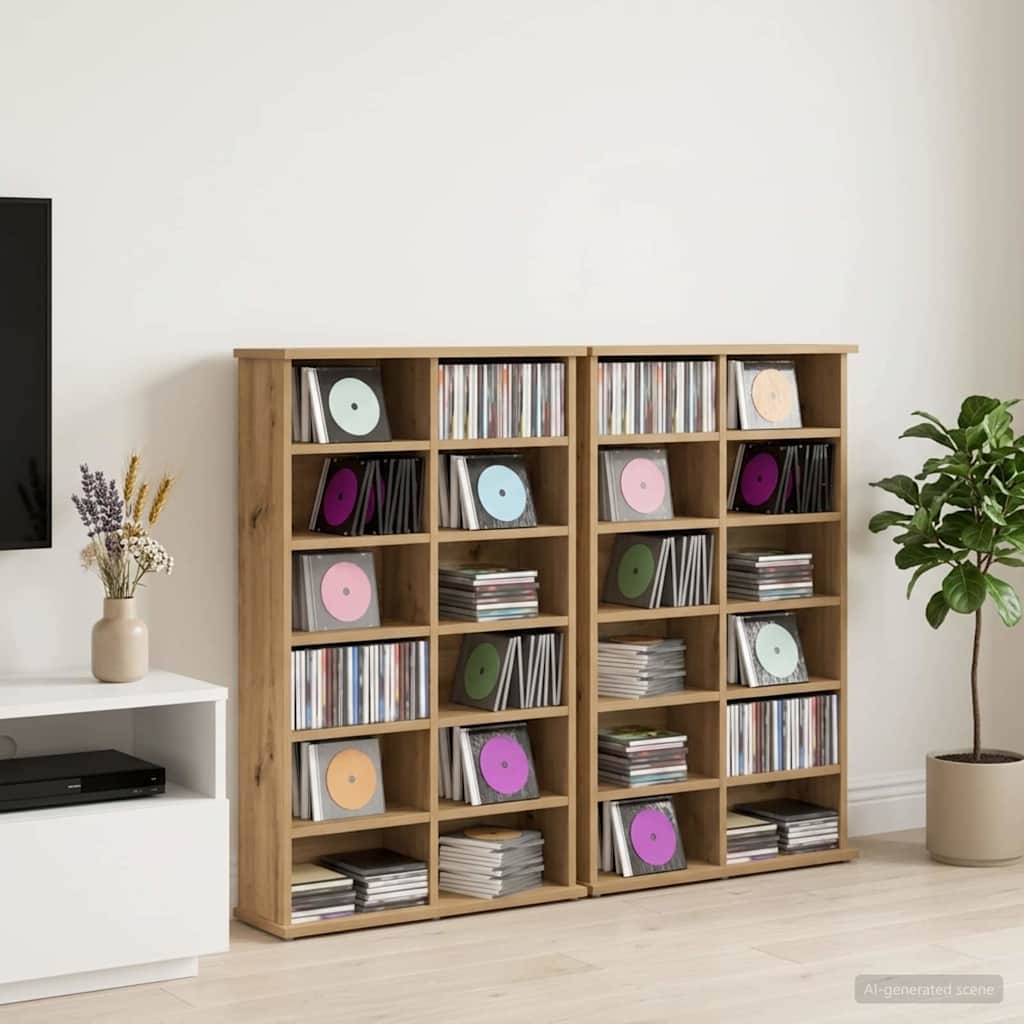 CD spinta 2 vnt. Artisano ąžuolo 60 x 17 x 92 cm