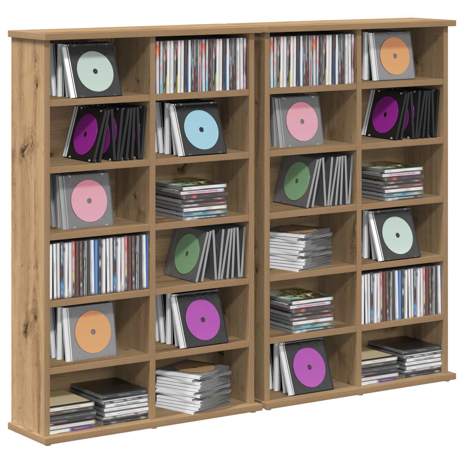 CD spinta 2 vnt. Artisano ąžuolo 60 x 17 x 92 cm