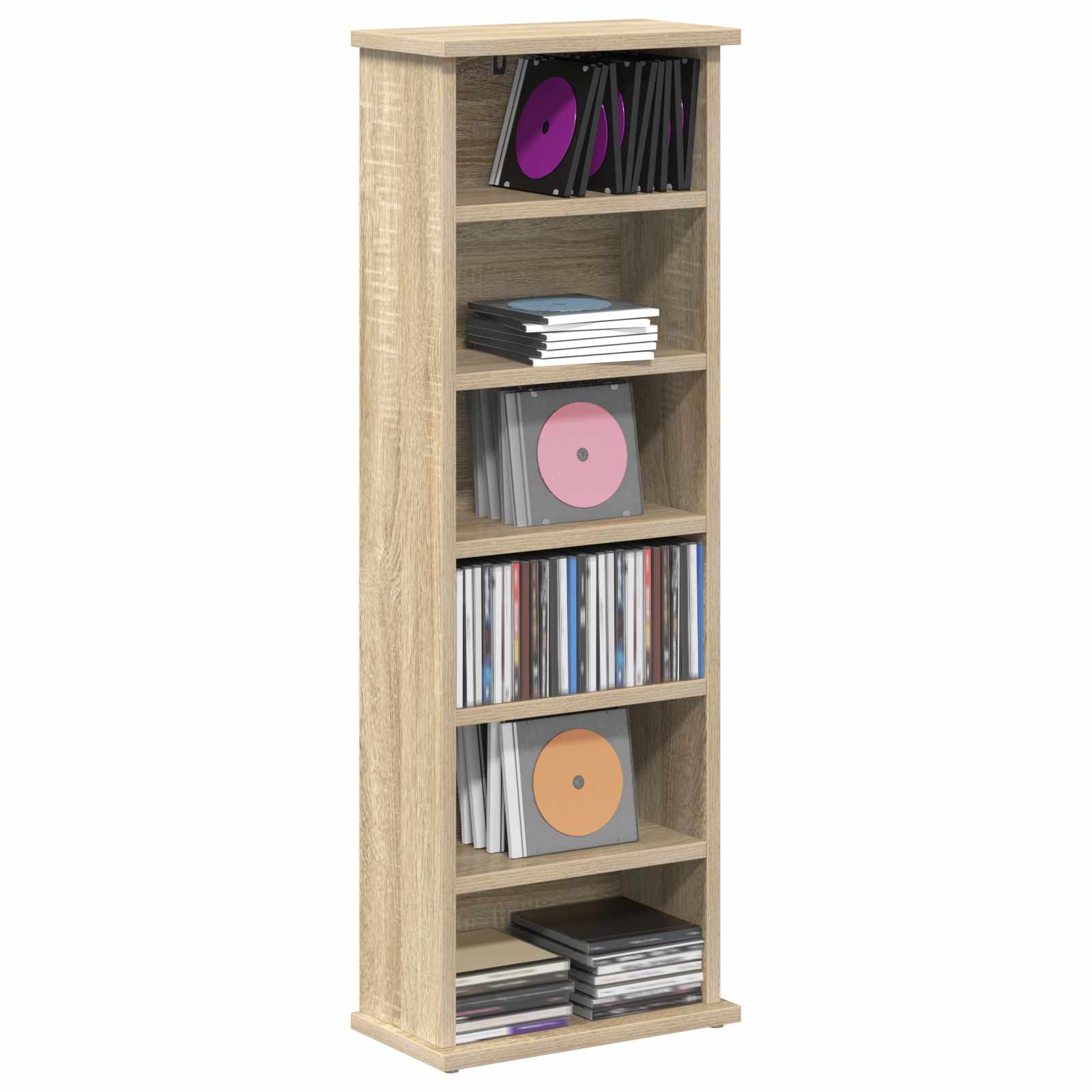 CD spinta Sonoma ąžuolas 60 x 17 x 92 cm Apdirbta mediena