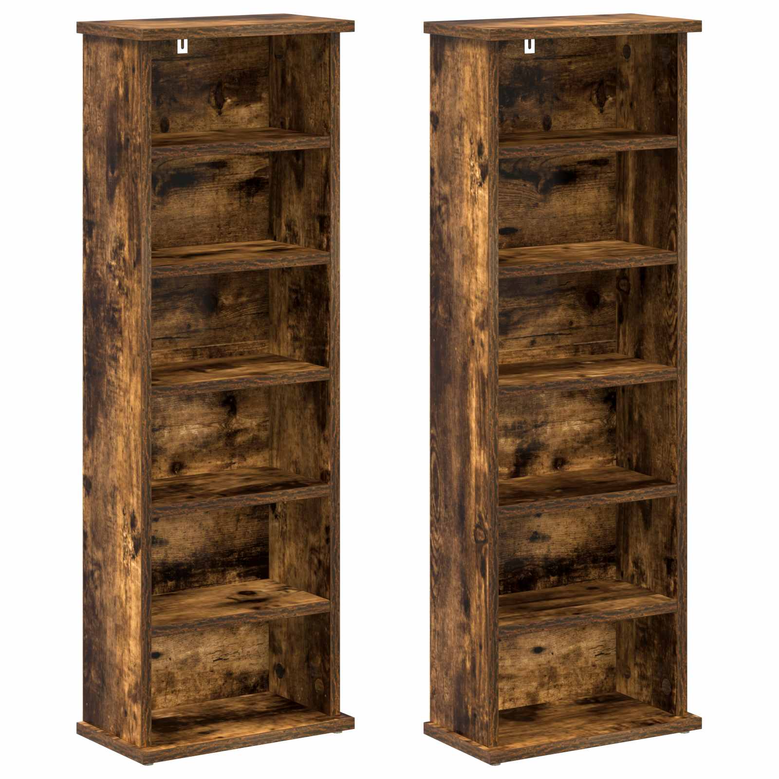CD spinta 2 vnt. Dūminio ąžuolo 60 x 17 x 92 cm
