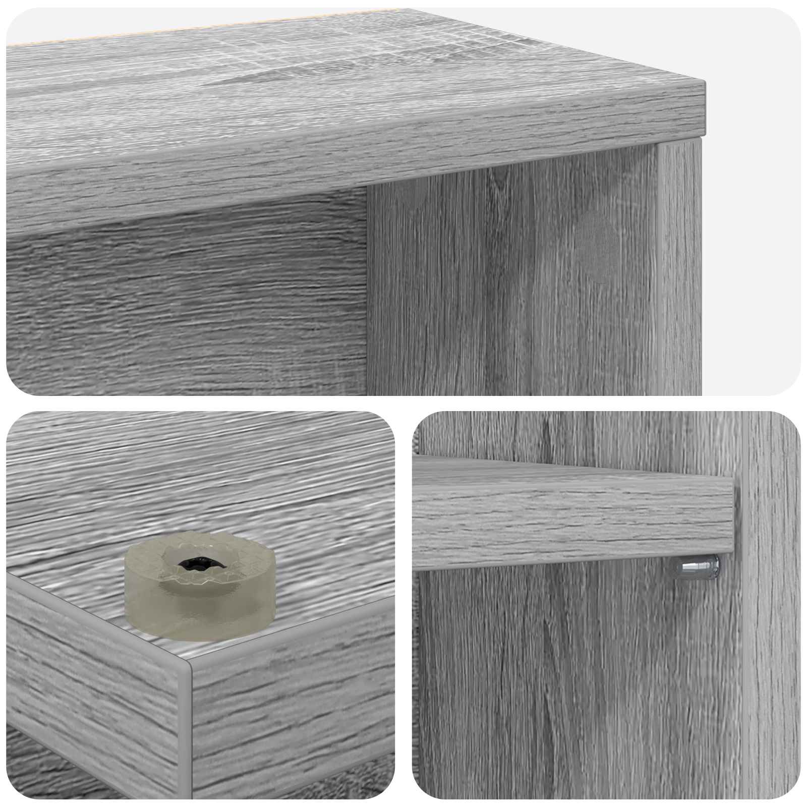 CD spinta 2 vnt. Pilka Sonoma 60 x 17 x 92 cm Apdirbta mediena