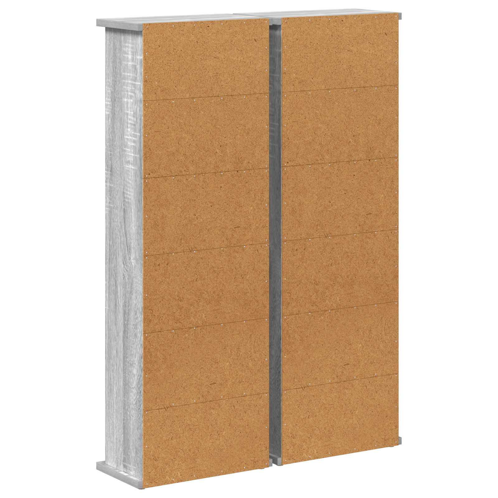 CD spinta 2 vnt. Pilka Sonoma 60 x 17 x 92 cm Apdirbta mediena