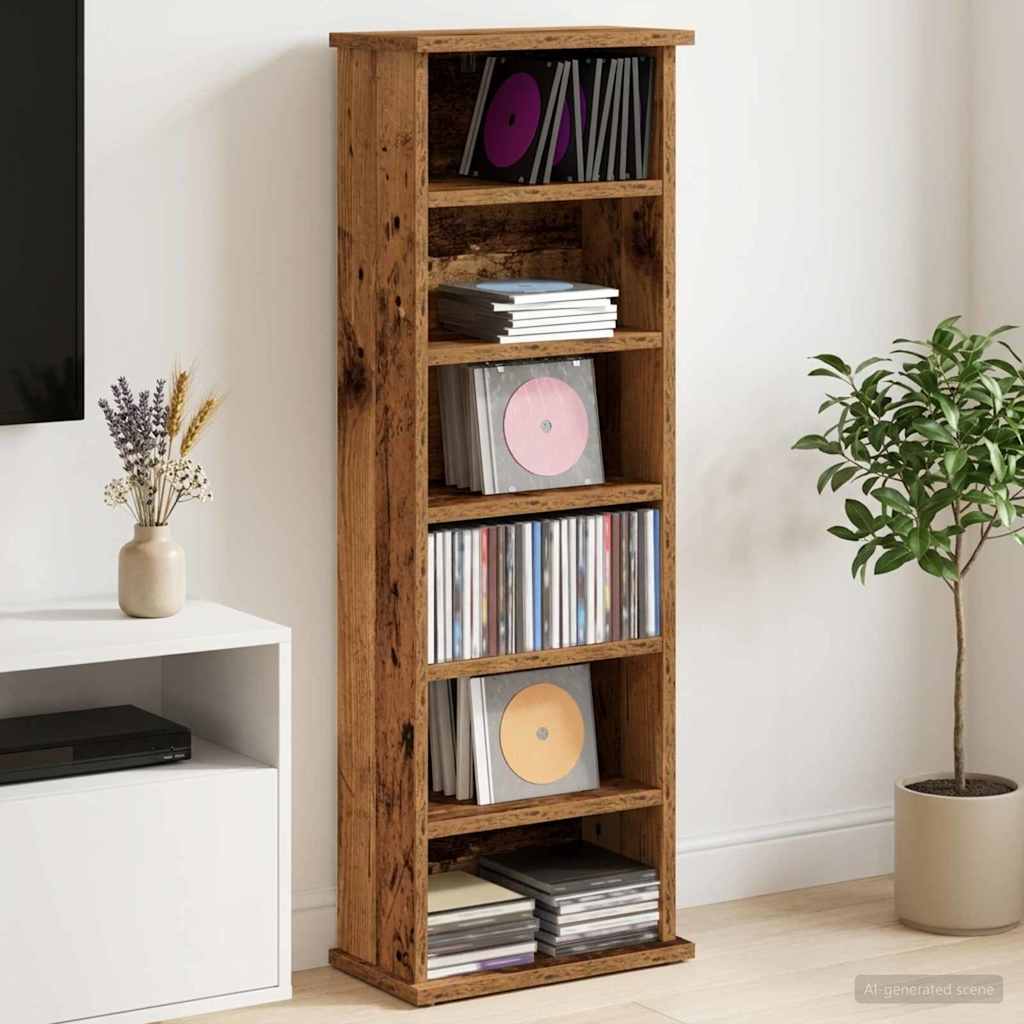 CD spinta Ąžuolo mediena 60 x 17 x 92 cm Apdirbta mediena