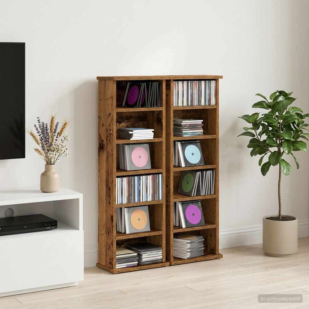 CD spinta 2 vnt. Sendintos medienos 60 x 17 x 92 cm