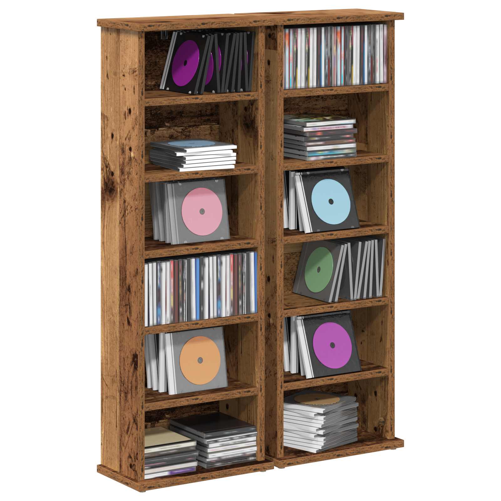 CD spinta 2 vnt. Sendintos medienos 60 x 17 x 92 cm