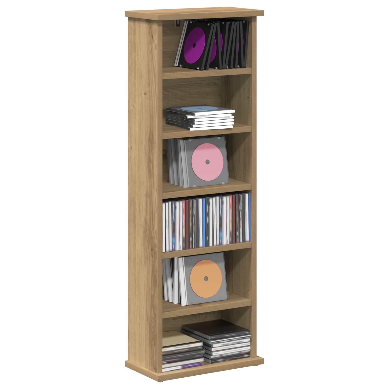 CD spinta Artisano ąžuolo 60 x 17 x 92 cm Apdirbta mediena