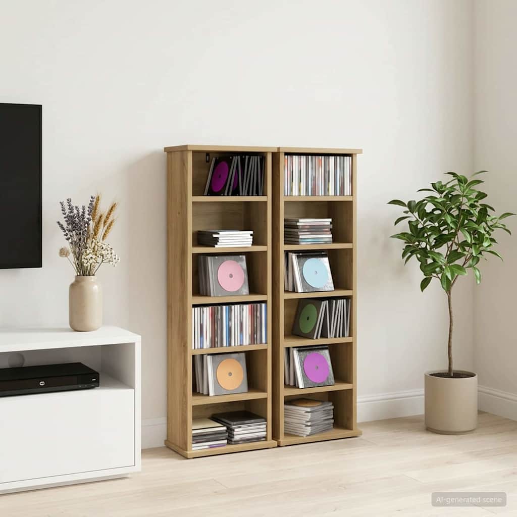 CD spinta 2 vnt. Artisano ąžuolo 60 x 17 x 92 cm