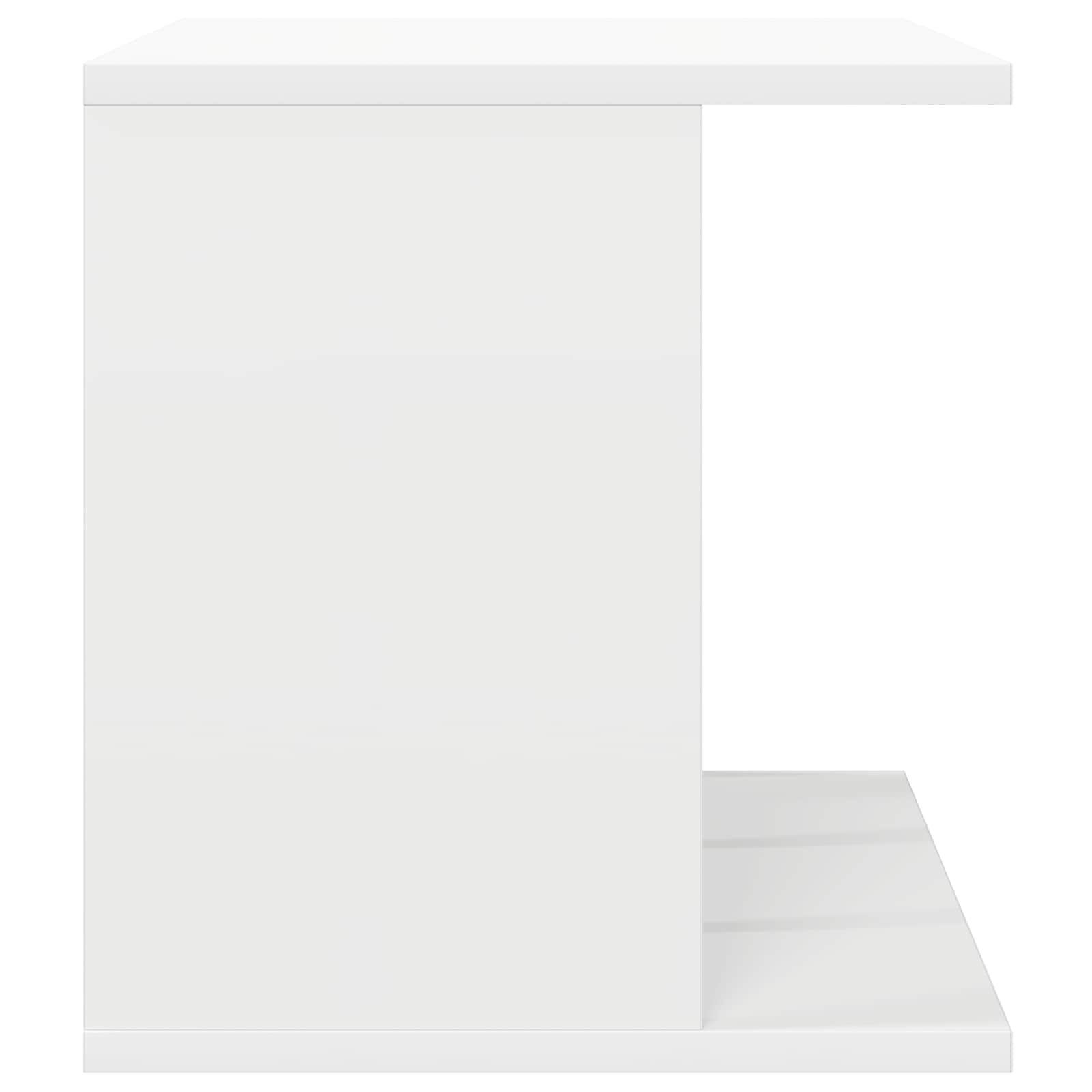 Vinilo įrašų saugojimas Balta 42 x 33 x 36 cm Apdirbta mediena