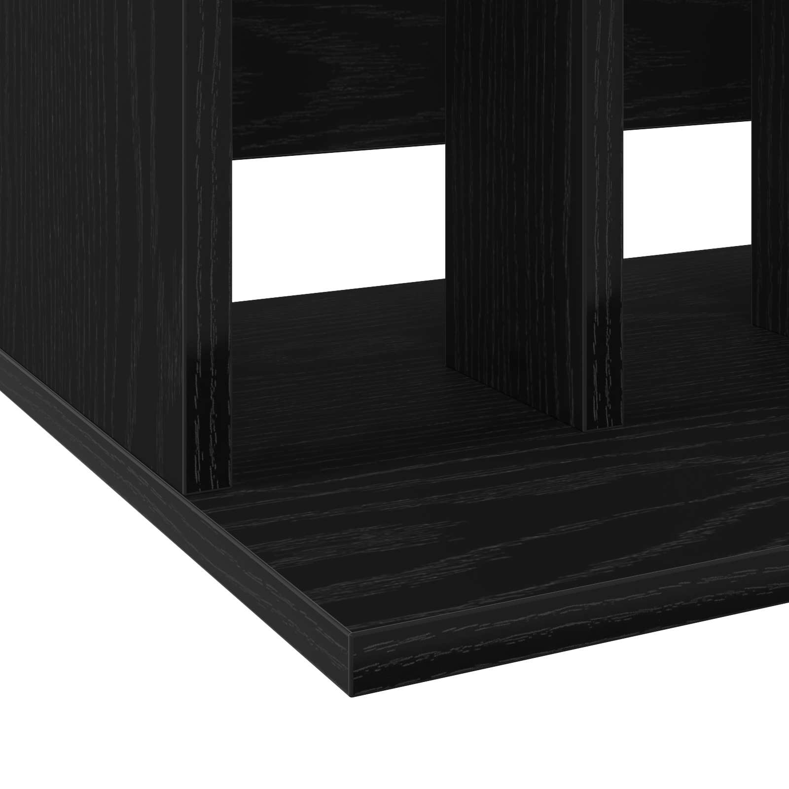 Vinilo įrašų saugojimas Juodojo ąžuolo 42 x 33 x 36 cm