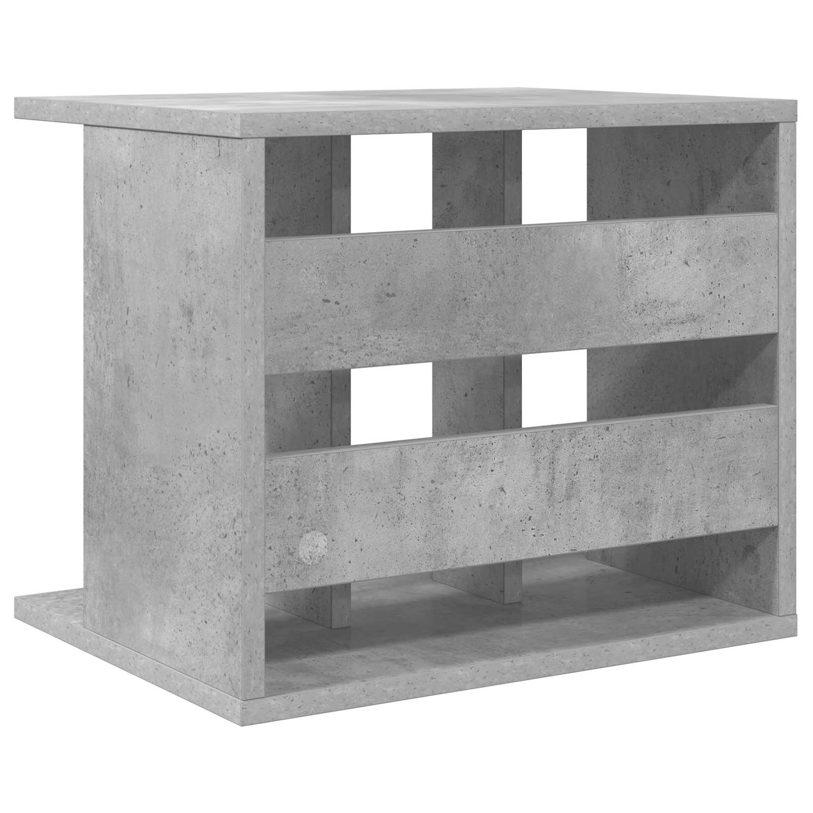 Vinilo įrašų saugojimas Betono pilka 42 x 33 x 36 cm